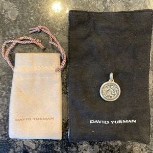 David Yurman Silver St Christopher Amulet 100% authentic see receipt